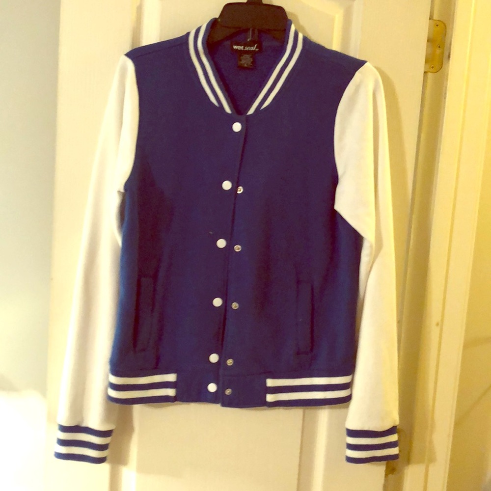 Blue and white soft jacket